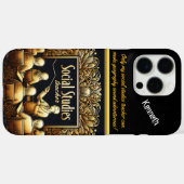 Coques Case-Mate iPhone Engager un enseignant dans les études sociales (Verso (horizontal))