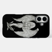 Coques Case-Mate iPhone Engel - Design noir et blanc (Verso (horizontal))