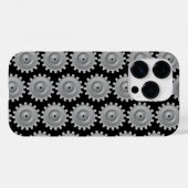 Coques Case-Mate iPhone Engrenage gris (Verso (horizontal))