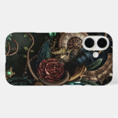 Coques Case-Mate iPhone Engrenages, fleurs et fusion d'Imaginaires (Verso (horizontal))