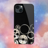 Coques Case-Mate iPhone Engrenages industriels en noir et gris
