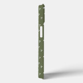 Coques Case-Mate iPhone Énigme point d'interrogation puzzle olive vert Ca (Verso / Droite)