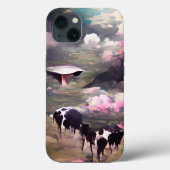 Coques Case-Mate iPhone Enlèvement de vaches UFO (Verso)