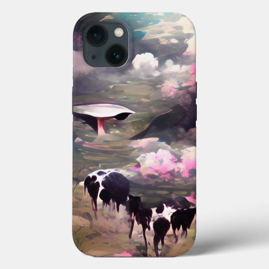 Coques Case-Mate iPhone Enlèvement de vaches UFO (Verso)
