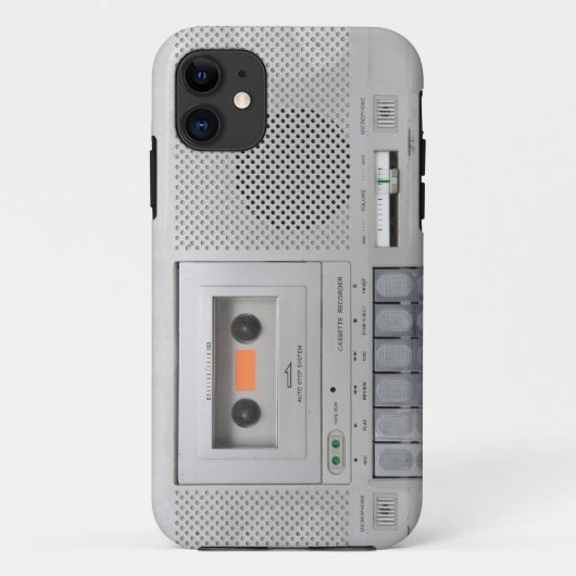 Coques Case-Mate iPhone Enregistreur de casquette vintage (Dos)