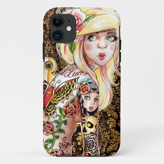 Coques Case-Mate iPhone Enroulez-moi vers le haut du Pin tatoué (Dos)