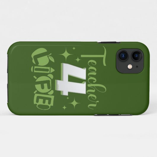 Coques Case-Mate iPhone ENSEIGNANT 4 VIE #vie d'enseignant (Dos (Horizontal))