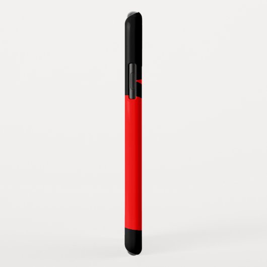 Coques Case-Mate iPhone Enseignant d'Apple rouge et noir (Dos/Droite)