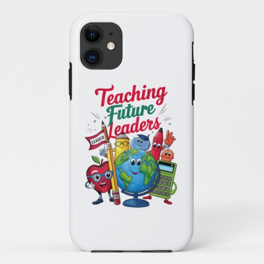 Coques Case-Mate iPhone Enseignement Rétro Dirigeants Futurs Enseignant Éc (Dos)