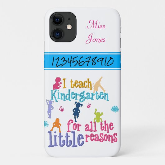 Coques Case-Mate iPhone Enseigner la maternelle pour de petites raisons Té (Dos)
