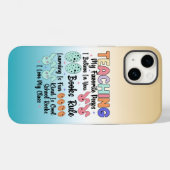 Coques Case-Mate iPhone Enseigner Mes Peeps Préférés - Enseignant Lapin Pâ (Verso (horizontal))