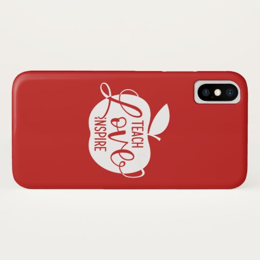 Coques Case-Mate iPhone Enseignez l'amour inspirent (Dos (Horizontal))
