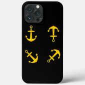 Coques Case-Mate iPhone Ensemble d'Ancres en bateau doré (Verso)