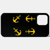 Coques Case-Mate iPhone Ensemble d'Ancres en bateau doré (Verso (horizontal))