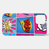 Coques Case-Mate iPhone Ensemble de bulles comiques. Expressions Bom, Cool (Verso (horizontal))