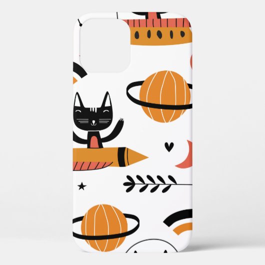 Coques Case-Mate iPhone Ensemble de chats mignons illustration design vint (Verso)