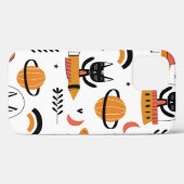 Coques Case-Mate iPhone Ensemble de chats mignons illustration design vint (Verso (horizontal))