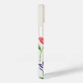 Coques Case-Mate iPhone Ensemble de fleurs peintes en aquarelle (Verso / Droite)
