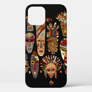 Case-Mate iPhone Case Ensemble ethnique de masque tribal, croquis