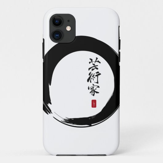 Coques Case-Mate iPhone Enso Circle et Calligraphie artistique (Dos)