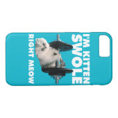 Coques Case-Mate iPhone Entraînement - Chat - Je suis Kitten Swole Right M (Dos (Horizontal))
