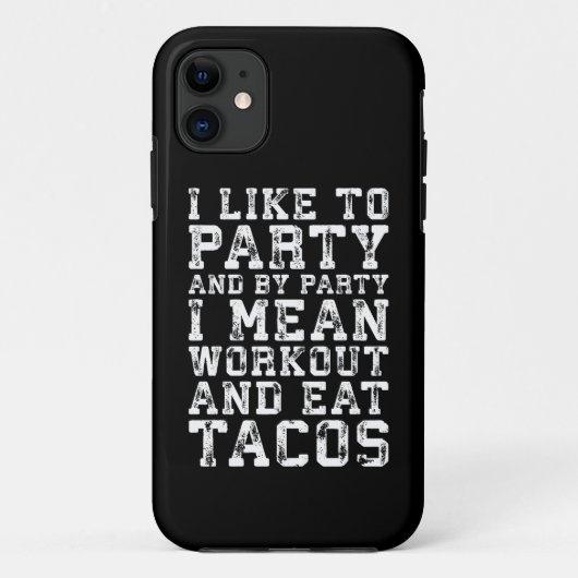 Coques Case-Mate iPhone Entraînement et manger des Tacos (J'aime faire la (Dos)