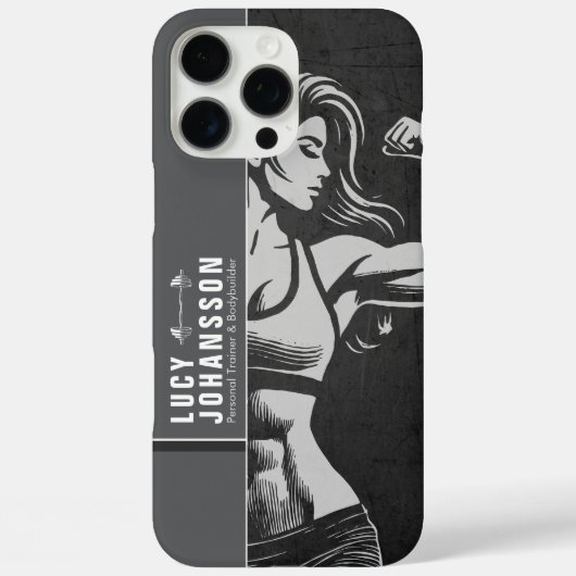 Coques Case-Mate iPhone Entraîneur de fitness moderne Bodybuilding Instruc (Verso)