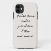 Coques Case-Mate iPhone Entre deux route je choisi d'être moi (Dos)