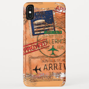 Case-Mate iPhone Case Entrée approuvée - Timbres de passeport