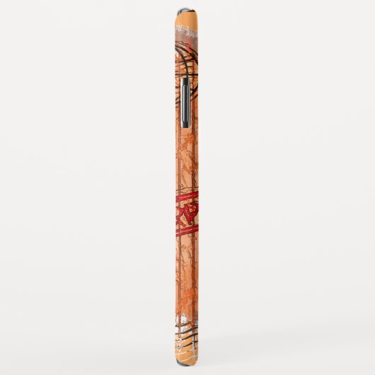 Coques Case-Mate iPhone Entrée approuvée - Timbres de passeport (Dos/Droite)