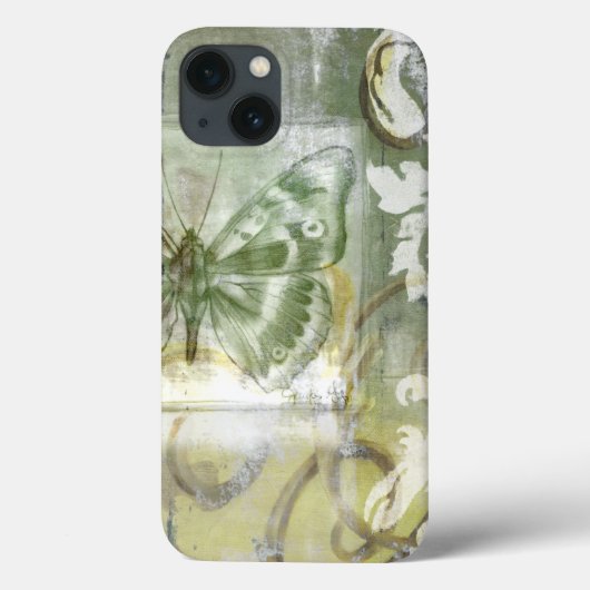 Coques Case-Mate iPhone Entrée de papillon vert avec porte en fer (Verso)