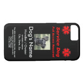 Coques Case-Mate iPhone Entretenez l'étiquette de chien (Dos (Horizontal))