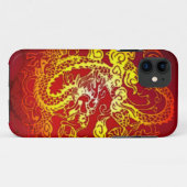 Coques Case-Mate iPhone Entrez le rouge feu de dragon (Dos (Horizontal))
