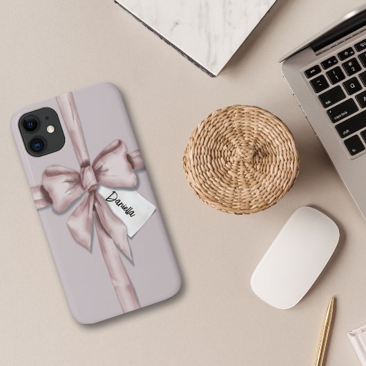 Coques Case-Mate iPhone Enveloppé dans un arc rose