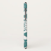 Coques Case-Mate iPhone Enveloppe nommée faite sur commande de paon (Dos/Gauche)