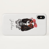 Coques Case-Mate iPhone Épagneul cavalier du Roi Charles de Paris avec (Dos (Horizontal))