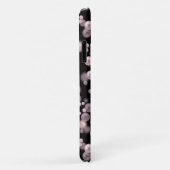 Coques Case-Mate iPhone Éparcelles de perles roses et blanches sur velours (Dos/Droite)