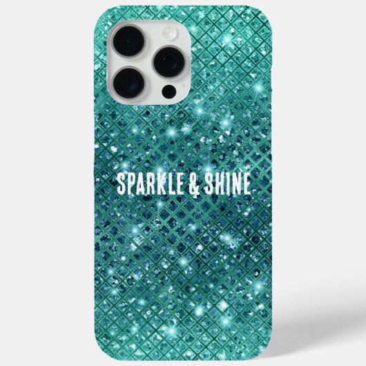 Coques Case-Mate iPhone Éperche verte Turquoise Aqua (Verso)