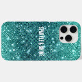 Coques Case-Mate iPhone Éperche verte Turquoise Aqua (Verso (horizontal))