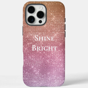 Coques iPhone 16 Pro Max Éperche violette rose rose or