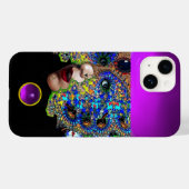 Coques Case-Mate iPhone EPHÉMERALE, BEAUTÉ AVEC MASK Purple Amethyst Gem (Verso (horizontal))