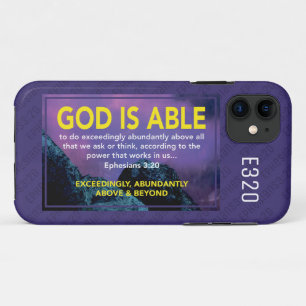 Case-Mate iPhone Case Éphésiens 3:20   DIEU EST CAPABLE Christian Purple