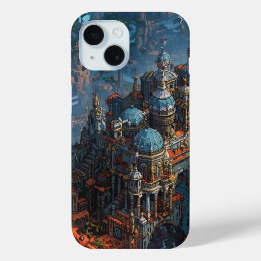 Coques Case-Mate iPhone “Epic Fantasy Castle Isometric Pixel Anime Art Pri (Verso)