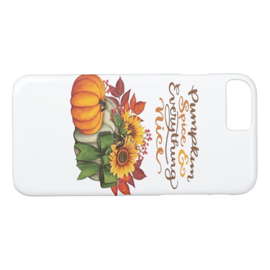 Coques Case-Mate iPhone Épice citrouille & Tout Nice Vibes de Slogan (Dos (Horizontal))