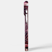 Coques Case-Mate iPhone ÉPIDON ET WEB Pierre violette noire (Verso / Gauche)