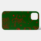 Coques Case-Mate iPhone épiphanie noël sorcière befana vert (Verso (horizontal))