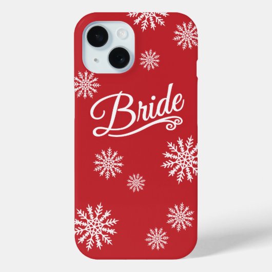 Coques Case-Mate iPhone Épouse blanche sur rouge (Verso)