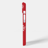 Coques Case-Mate iPhone Épouse blanche sur rouge (Verso / Gauche)
