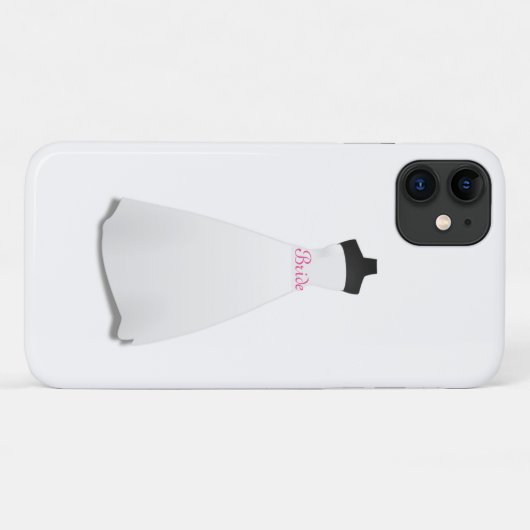 Coques Case-Mate iPhone Épouse Mariage blanche (Dos (Horizontal))