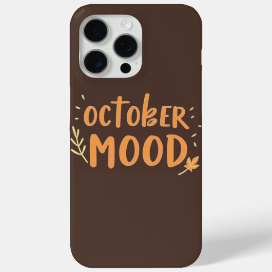 Coques Case-Mate iPhone Épreuve téléphonique Mood Octobre (Verso)